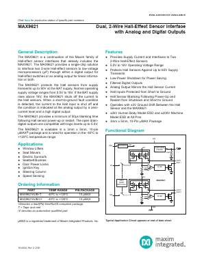 MAX9621AUB/V+ Datasheet PDF Maxim Integrated