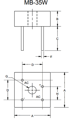 MB252W-BP Datasheet PDF Micro Commercial Components