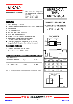 SMF11A Datasheet PDF Micro Commercial Components