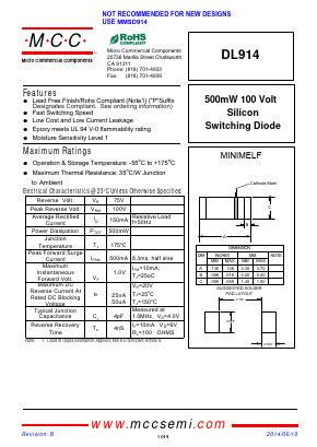 DL914-TP Datasheet PDF Micro Commercial Components