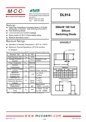 DL914-TP Datasheet PDF Micro Commercial Components
