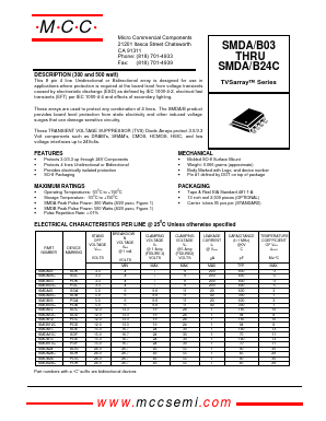 SMDB05C Datasheet PDF Micro Commercial Components