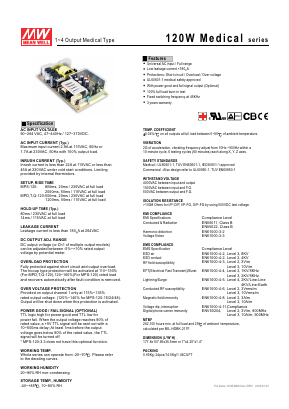 MPD-120B Datasheet PDF Mean Well Enterprises Co., Ltd.