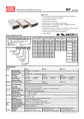 MS-75P Datasheet PDF Mean Well Enterprises Co., Ltd.
