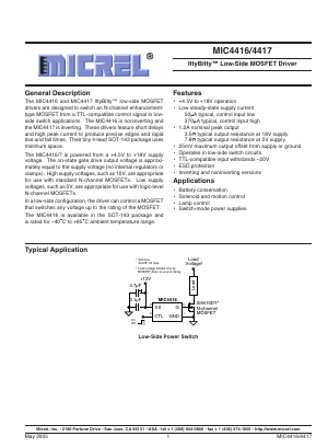 MIC4416BM4 Datasheet PDF Master Instrument Corporation