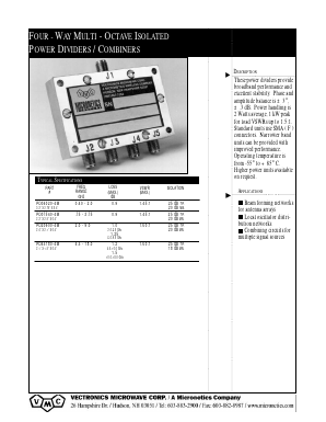 PD20900-4M Datasheet PDF Micronetics, Inc.