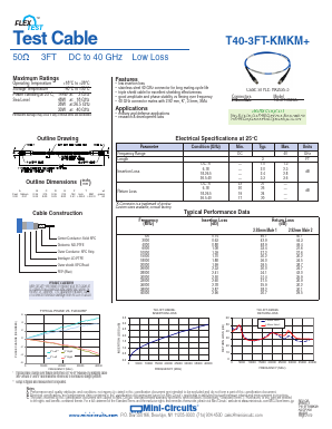 T40-3FT-KMKM Datasheet PDF Mini-Circuits