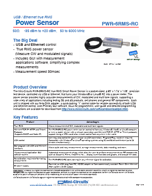 PWR-6RMS-RC Datasheet PDF Mini-Circuits