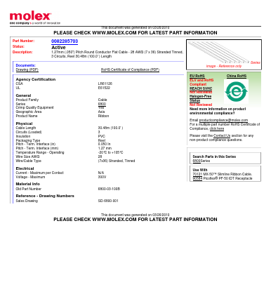 82-28-5703 Datasheet PDF Molex Connectors