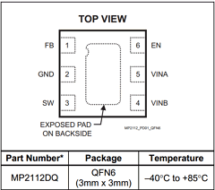 MP2112DQ-LF-Z Datasheet PDF Monolithic Power Systems