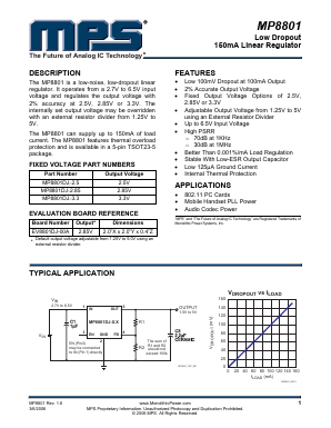 EV8801DJ-00A Datasheet PDF Monolithic Power Systems