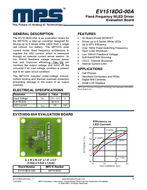EV1518DG-00A Datasheet PDF Monolithic Power Systems