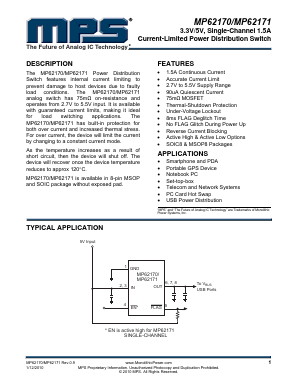 MP62171ES Datasheet PDF Monolithic Power Systems