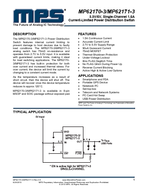 MP62170ES-3-LF Datasheet PDF Monolithic Power Systems