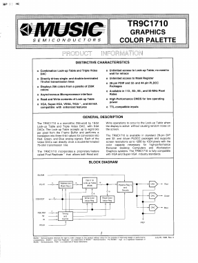 TR9C1710 Datasheet PDF MUSIC Semiconductors