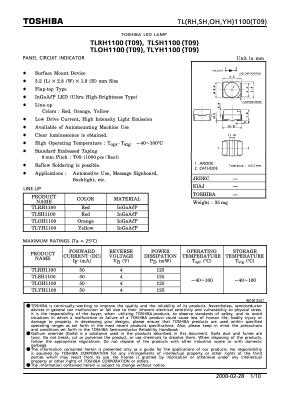 TLRH1100 Datasheet PDF Marktech Optoelectronics
