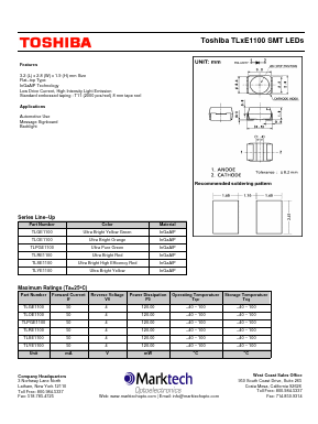 TLPGE1100 Datasheet PDF Marktech Optoelectronics