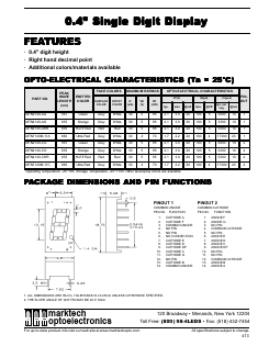 MTN7140M-11C Datasheet PDF Marktech Optoelectronics
