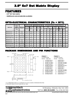 MTAN4120-CHR Datasheet PDF Marktech Optoelectronics