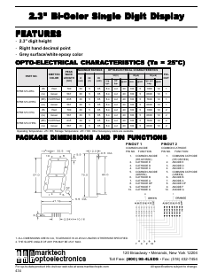 MTN6123-CRG Datasheet PDF Marktech Optoelectronics