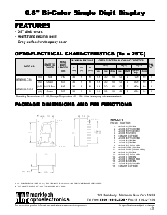 MTN6180-CRG Datasheet PDF Marktech Optoelectronics
