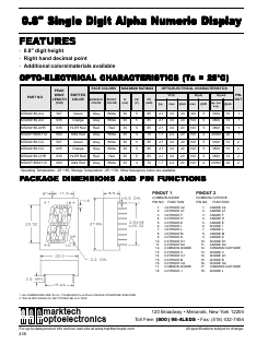 MTAN7180M-11A Datasheet PDF Marktech Optoelectronics