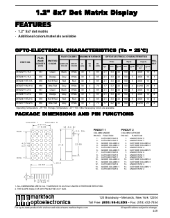 MTAN7111M-11A Datasheet PDF Marktech Optoelectronics