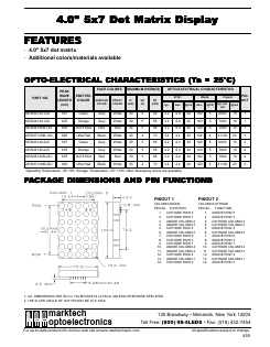 MTAN4140R-22C Datasheet PDF Marktech Optoelectronics