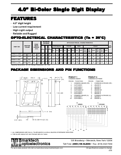 MTN6141-CRG Datasheet PDF Marktech Optoelectronics