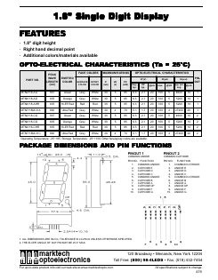 MTN4118-CO Datasheet PDF Marktech Optoelectronics