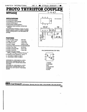 MT6450J Datasheet PDF Marktech Optoelectronics