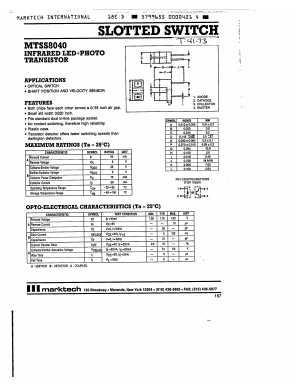 MTSS8040 Datasheet PDF Marktech Optoelectronics