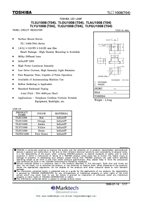 TLYU1008T04 Datasheet PDF Marktech Optoelectronics