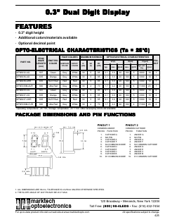 MTN3036-AO Datasheet PDF Marktech Optoelectronics