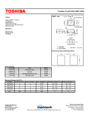 TLOH1100A Datasheet PDF Marktech Optoelectronics