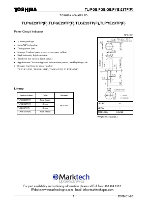 TLPGE23TP Datasheet PDF Marktech Optoelectronics