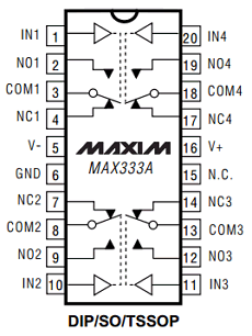 MAX333AMJP Datasheet PDF Maxim Integrated