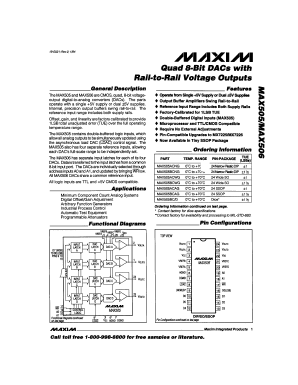 MAX505BCAG Datasheet PDF Maxim Integrated