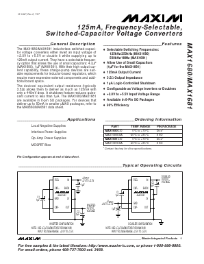 MAX1680C Datasheet PDF Maxim Integrated