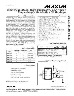 MAX4131C Datasheet PDF Maxim Integrated
