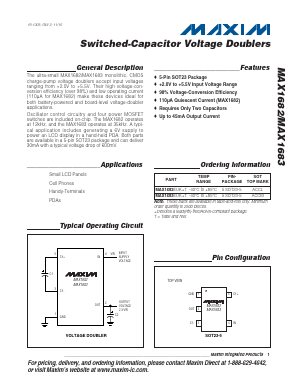 MAX1682EUK+T Datasheet PDF Maxim Integrated