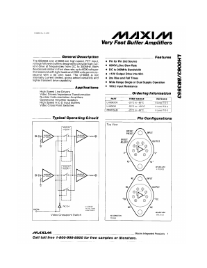 BB3553 Datasheet PDF Maxim Integrated