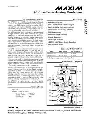 MAX1007EAG Datasheet PDF Maxim Integrated