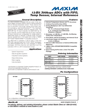MAX1226 Datasheet PDF Maxim Integrated