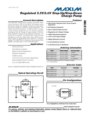 MAX1595 Datasheet PDF Maxim Integrated