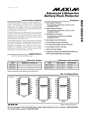 MAX1666XEEP Datasheet PDF Maxim Integrated
