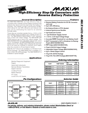 MAX1832 Datasheet PDF Maxim Integrated