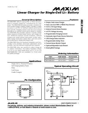 MAX1898 Datasheet PDF Maxim Integrated