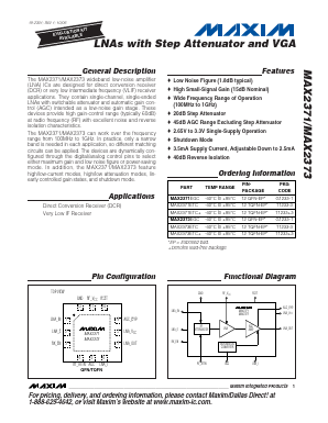 MAX2371ETC Datasheet PDF Maxim Integrated