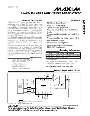 MAX3273E/D Datasheet PDF Maxim Integrated